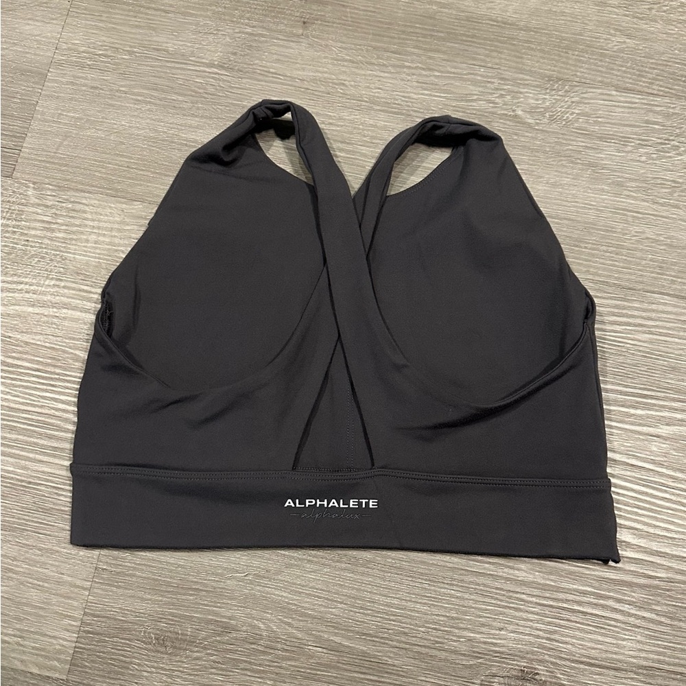 Alphalete Women's Dark Grey Sports Bra